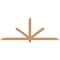 Ekena Millwork Kennewick Timber Gable Bracket, Western Red Cedar, 84"W x 31"H x 3 1/2"D x 3 1/2"F, 9/12 Pitch GBW084X31X0404KEN00SWR - alternate 1